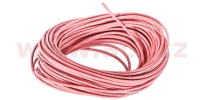 silikonový kabel s průřezem 0,5 mm, červená izolace, (cena za 1 m)