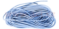silikonový kabel s průřezem 0,5 mm, modrá izolace, (cena za 1 m)