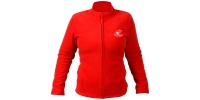 Mikina ACI červená fleece na zip dámská 285 g