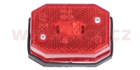 poziční světlo obdélníkové červené (65x42 mm) pro žárovku C5W