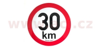 omezení rychlosti 30 km retroreflexní pr. 200 mm (na přívěsy)