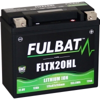 lithiová baterie LiFePO4 YTX20HL-BS FULBAT 12V, 12Ah, 720A, 1,12 kg, 175x87x155mm nahrazuje typy:(YB16CL-B,YTX20HL-BS,YTX20L-BS