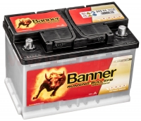 75Ah baterie, 700A, pravá BANNER Running Bull Professional EFB 278x175x190