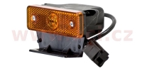boční poziční světlo oranžové s 50 cm kabelem s koncovkou CLICK-IN a pravoúhlým držákem 24V LED TRUCK L=P